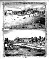 Barnback Stock and Grain Farm Bird's Eye View, Anderson Stock Farm Residence, Madison County 1873 Microfilm